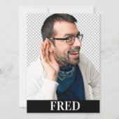 Vorlage der Comp Card für männliche Schauspieler m (Vorderseite)