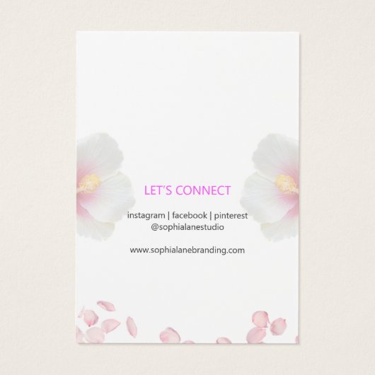 Vorlage der Minimalistischen Bläserschmuckkarte (Rückseite)