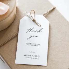 Vorlage der Minimalistischen Gastgeschenk Hochzeit Geschenkanhänger