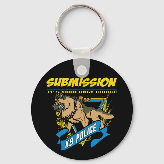 Vorlage der Polizei K9 Schlüsselanhänger (Vorderseite)