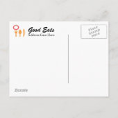 Vorlage der Postkarte Lässige italienische Küche (Rückseite)