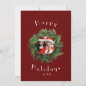 Vorlage der Red Holiday Card - Weihnachtskarten de (Vorderseite)