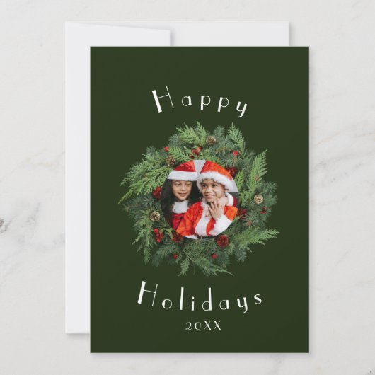Vorlage der Red Holiday Card - Weihnachtskarten de (Vorderseite)