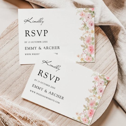 Vorlage der RSVP-Rose für Hochzeiten