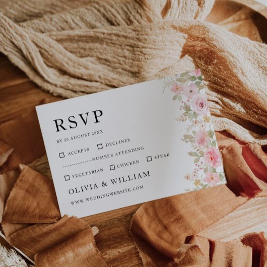 Vorlage der RSVP-Rose für Hochzeiten