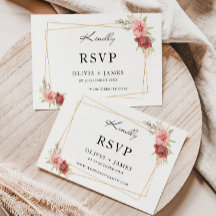 Vorlage der RSVP-Rose für Hochzeiten