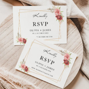 Vorlage der RSVP-Rose für Hochzeiten