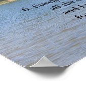 Vorlage der Schrift, Psalm 23 Poster (Ecke)