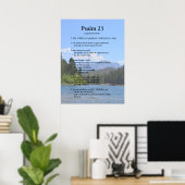 Vorlage der Schrift, Psalm 23 Poster (Heimbüro)