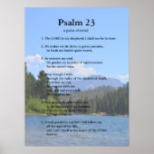 Vorlage der Schrift, Psalm 23 Poster (Vorne)