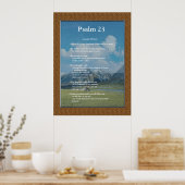 Vorlage der Schrift, Psalm 23 Poster (Küche)