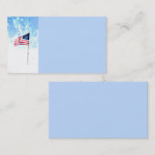 Vorlage der US-amerikanischen Visitenkarte auf bla (Vorne/Hinten)