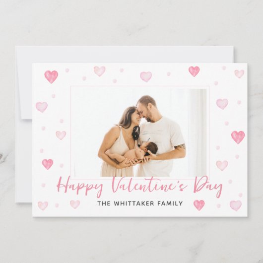 Vorlage der Valentinstag-Fotokarte (Vorderseite)