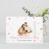 Vorlage der Valentinstag-Fotokarte (Stehend Vorderseite)