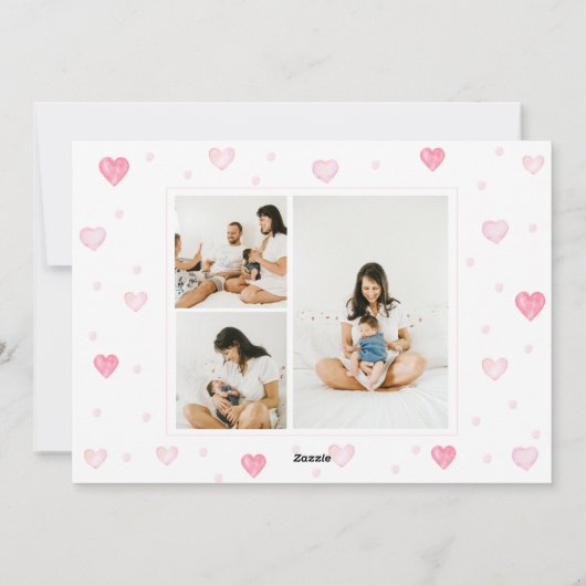 Vorlage der Valentinstag-Fotokarte (Rückseite)