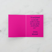 Vorlage der Valentinstag-Karte für Freunde (Innenseite)