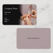 VORLAGE DER Visitenkarte FÜR NAILS (Vorne/Hinten)