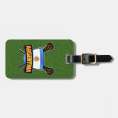Vorlage des argentinischen Lacrosse Luggage Tag Gepäckanhänger (Vorderseite horizontal)