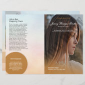 Vorlage des Beerdigungsprogramms (Vorne/Hinten)