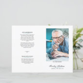 Vorlage des Beerdigungsprogramms (Stehend Vorderseite)