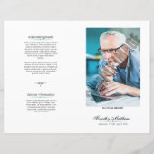 Vorlage des Beerdigungsprogramms (Vorderseite)