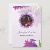 Vorlage des Beerdigungsprogramms (Vorderseite)