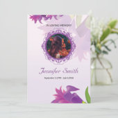 Vorlage des Beerdigungsprogramms (Stehend Vorderseite)