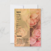 Vorlage des Beerdigungsprogramms (Rückseite)