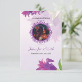 Vorlage des Beerdigungsprogramms (Stehend Vorderseite)