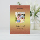 Vorlage des Beerdigungsprogramms (Stehend Vorderseite)