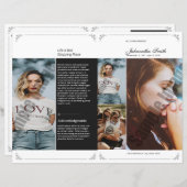 Vorlage des Beerdigungsprogramms, (Vorne/Hinten)