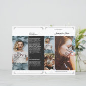 Vorlage des Beerdigungsprogramms, (Stehend Vorderseite)