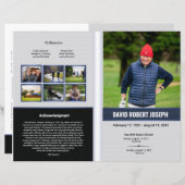 Vorlage des Beerdigungsprogramms (Vorne/Hinten)