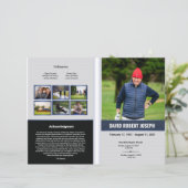 Vorlage des Beerdigungsprogramms (Stehend Vorderseite)