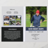 Vorlage des Beerdigungsprogramms (Vorderseite)