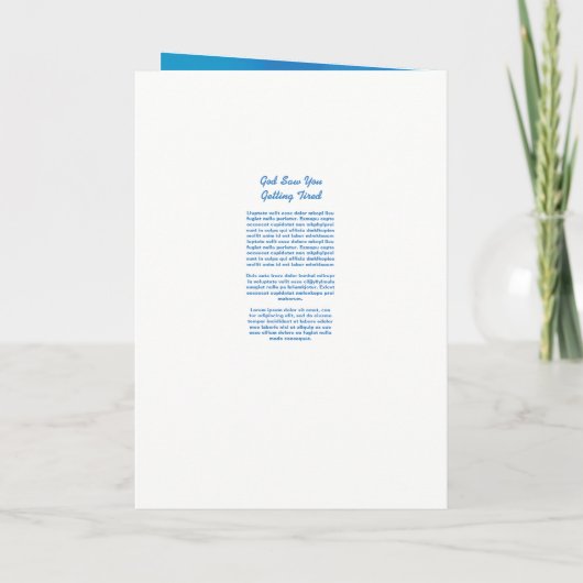 Vorlage des Beerdigungsprogramms (Rückseite)