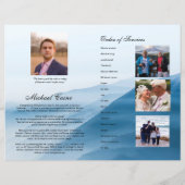 Vorlage des Beerdigungsprogramms (Rückseite)