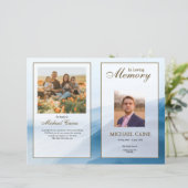 Vorlage des Beerdigungsprogramms (Stehend Vorderseite)