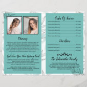 Vorlage des Beerdigungsprogramms (Rückseite)