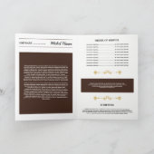 Vorlage des Beerdigungsprogramms (Innenseite)