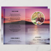 Vorlage des Beerdigungsprogramms (Vorne/Hinten)