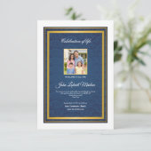 Vorlage des Beerdigungsprogramms (Stehend Vorderseite)