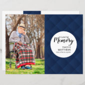 Vorlage des Beerdigungsprogramms (Vorne/Hinten)