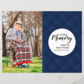 Vorlage des Beerdigungsprogramms (Vorderseite)