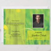 Vorlage des Beerdigungsprogramms (Vorderseite)