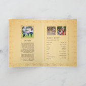 Vorlage des Beerdigungsprogramms (Innenseite)