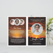 Vorlage des Beerdigungsprogramms (Stehend Vorderseite)