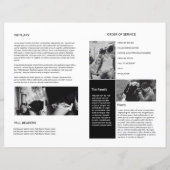 Vorlage des Beerdigungsprogramms (Rückseite)