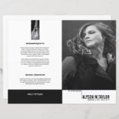 Vorlage des Beerdigungsprogramms (Vorne/Hinten)