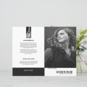 Vorlage des Beerdigungsprogramms (Stehend Vorderseite)